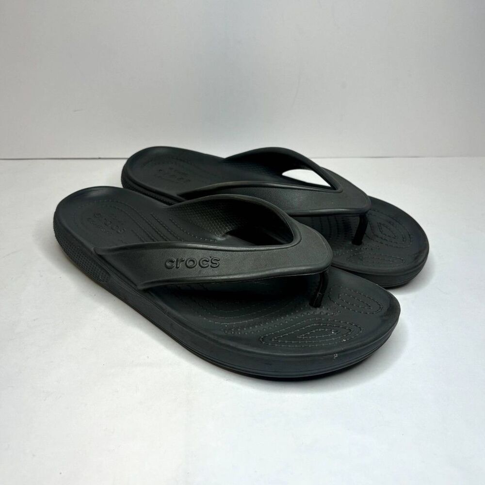 Crocs Gray Flip Flop Sandals Comfy Durable Unisex
